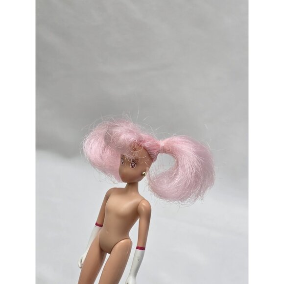 1997 SAILOR MOON CHIBI MOON CHIBIUSA RINI 5" DOLL PINK HAIR BANDAI IRWIN TOYS - Picture 14 of 14